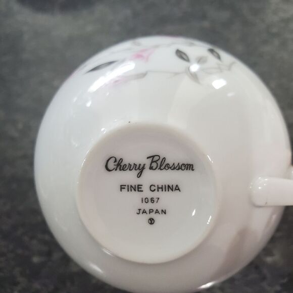 VINTAGE Japanese  Cherry Blossom Fine China Teacup and Saucer - Picture 4 of 6